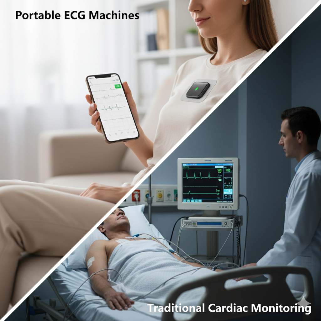 Portable ECG Machines vs Traditional Cardiac Monitoring