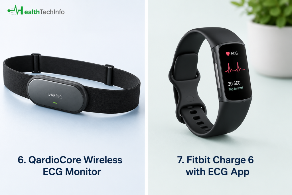 Top 7 Personal ECG Devices of 2025: FDA Approved & Smartphone Ready 4 Personal ECG Devices including Fitbit Charge 6, Qardio wireless ecg monitor