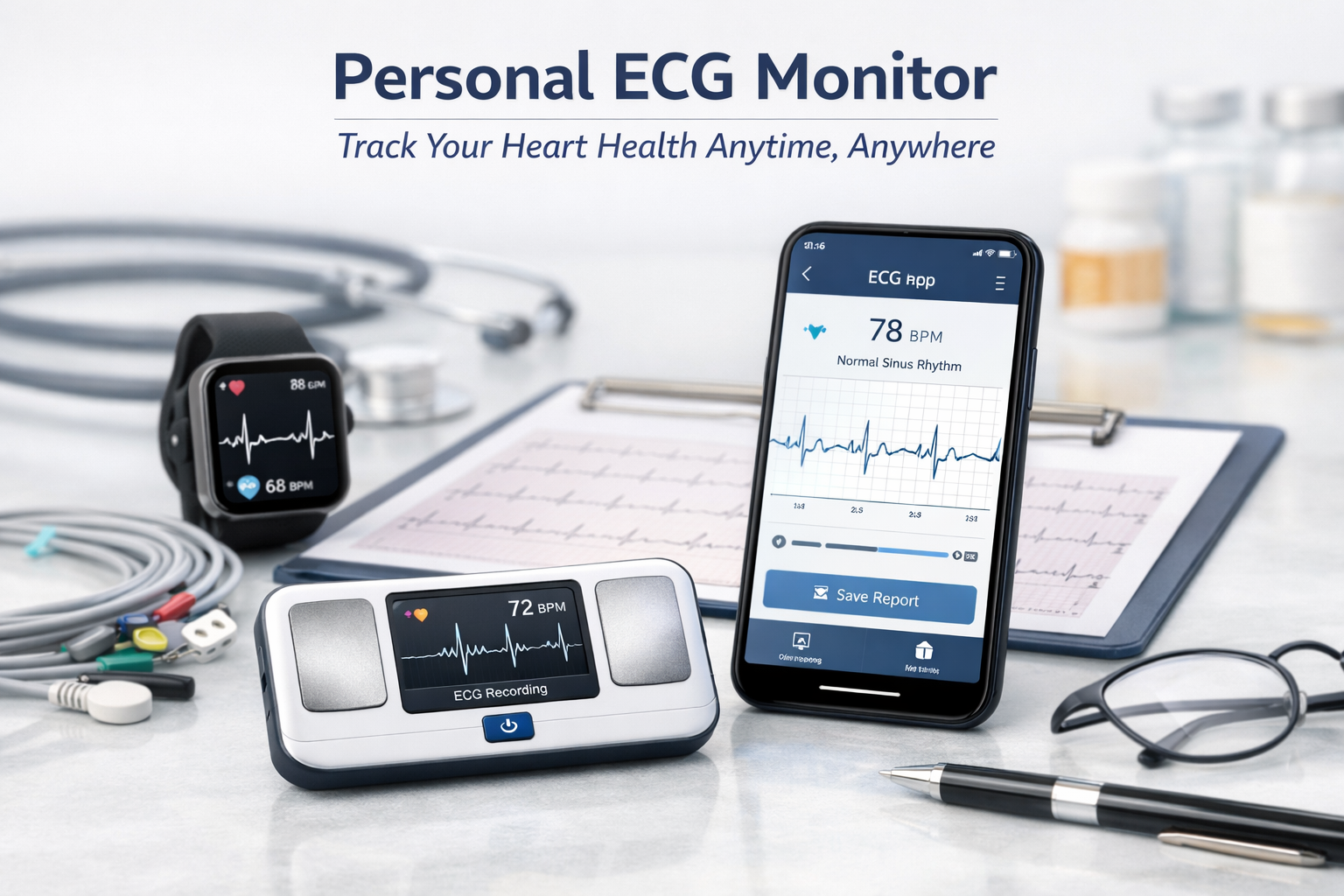personal ECG monitor for heart health at home