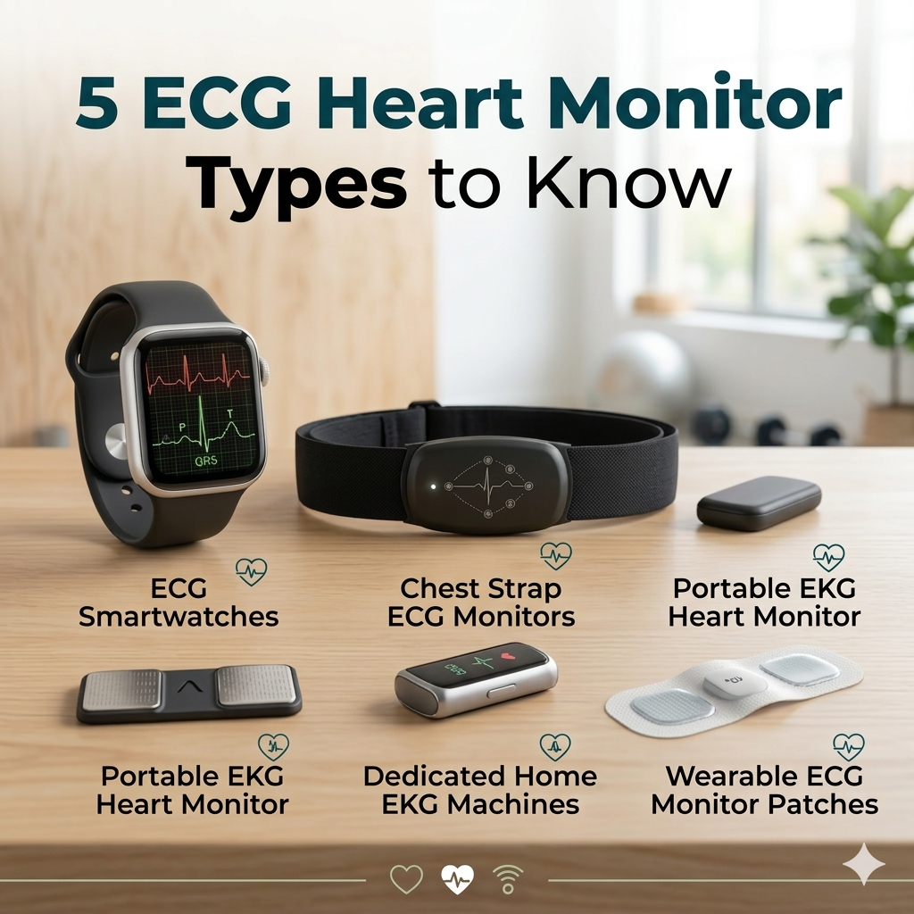The Five Types of Heart Rate Monitor with ECG You Need to Know