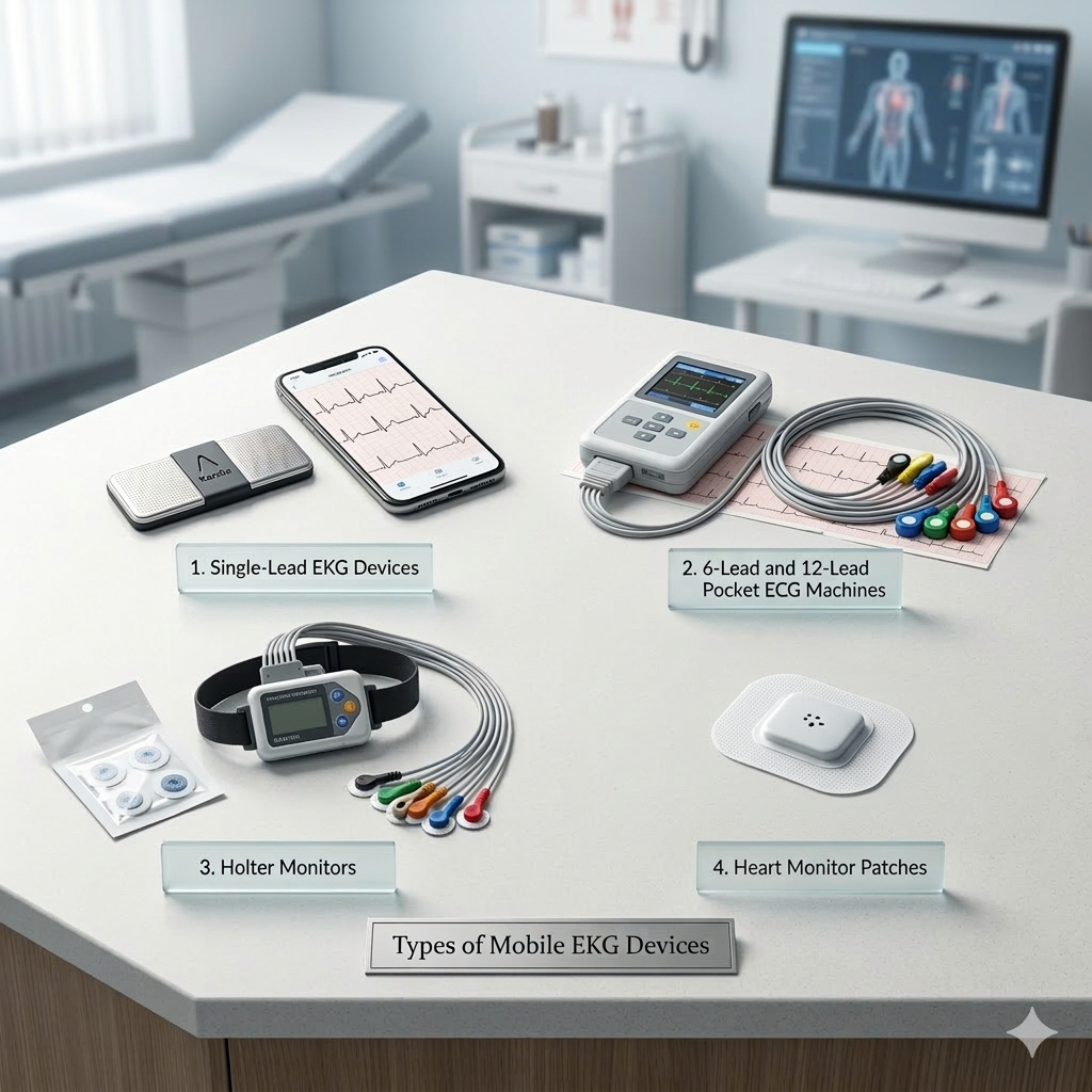 types of mobile ekg device in the usa